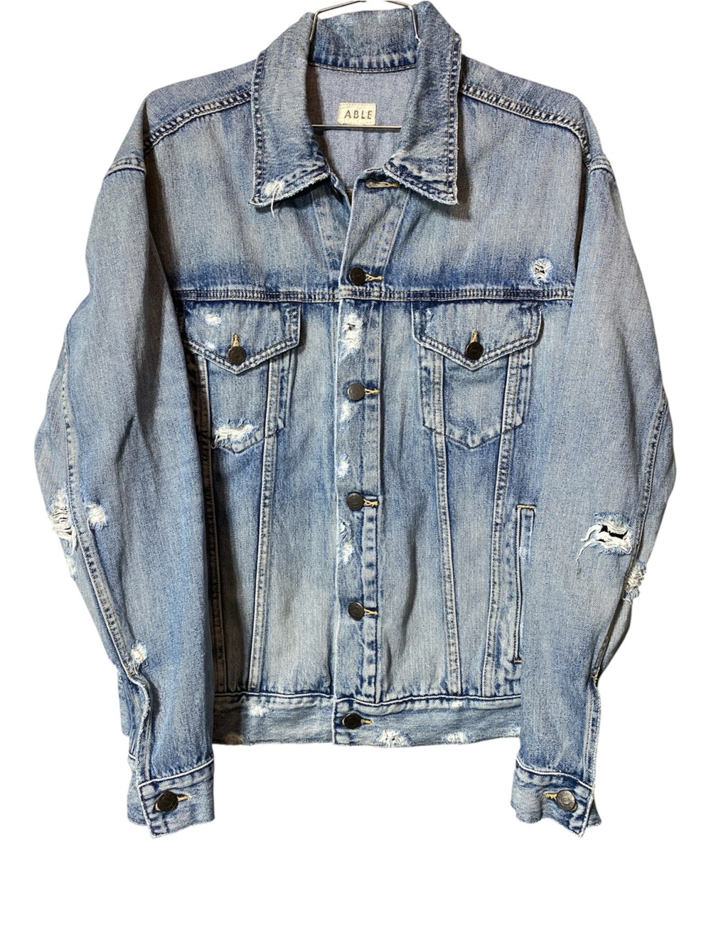 Able Jean Jacket Distressed - Picture 2 of 8
